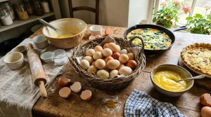 Recette pour écouler des Oeufs Entiers : 8 œufs d’un coup